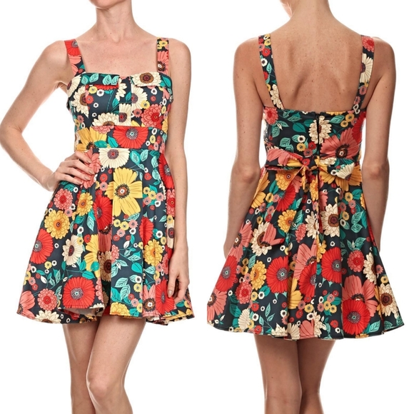 Modcloth Dresses & Skirts - Modcloth Ixia Hour by Flower Retro A-Line Dress